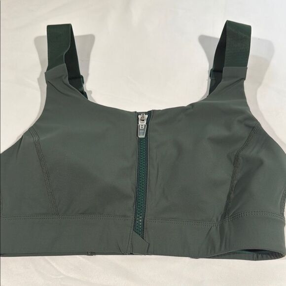 Outdoor Voices EverGreen Powerhouse Sports Bra with Zipper S/M- Cup - Picture 1 of 6